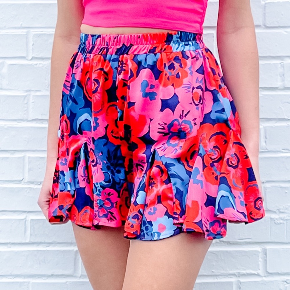 High Waist Floral Shorts NWT